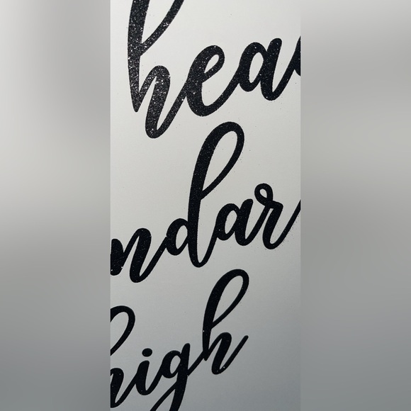 Coco Chanel 20x30 Black Glitter Canvas Wall Art - Picture 2 of 3